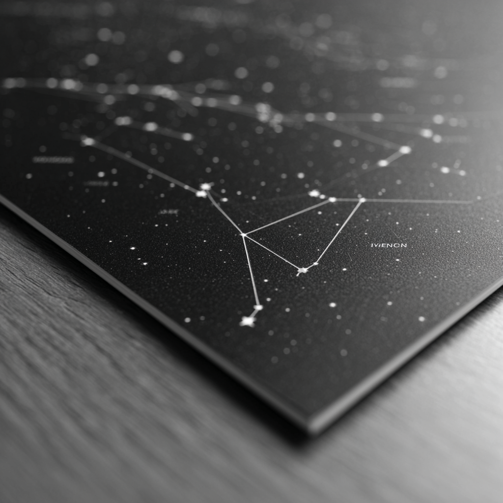 Custom Star Map: Timeless Celestial Tribute