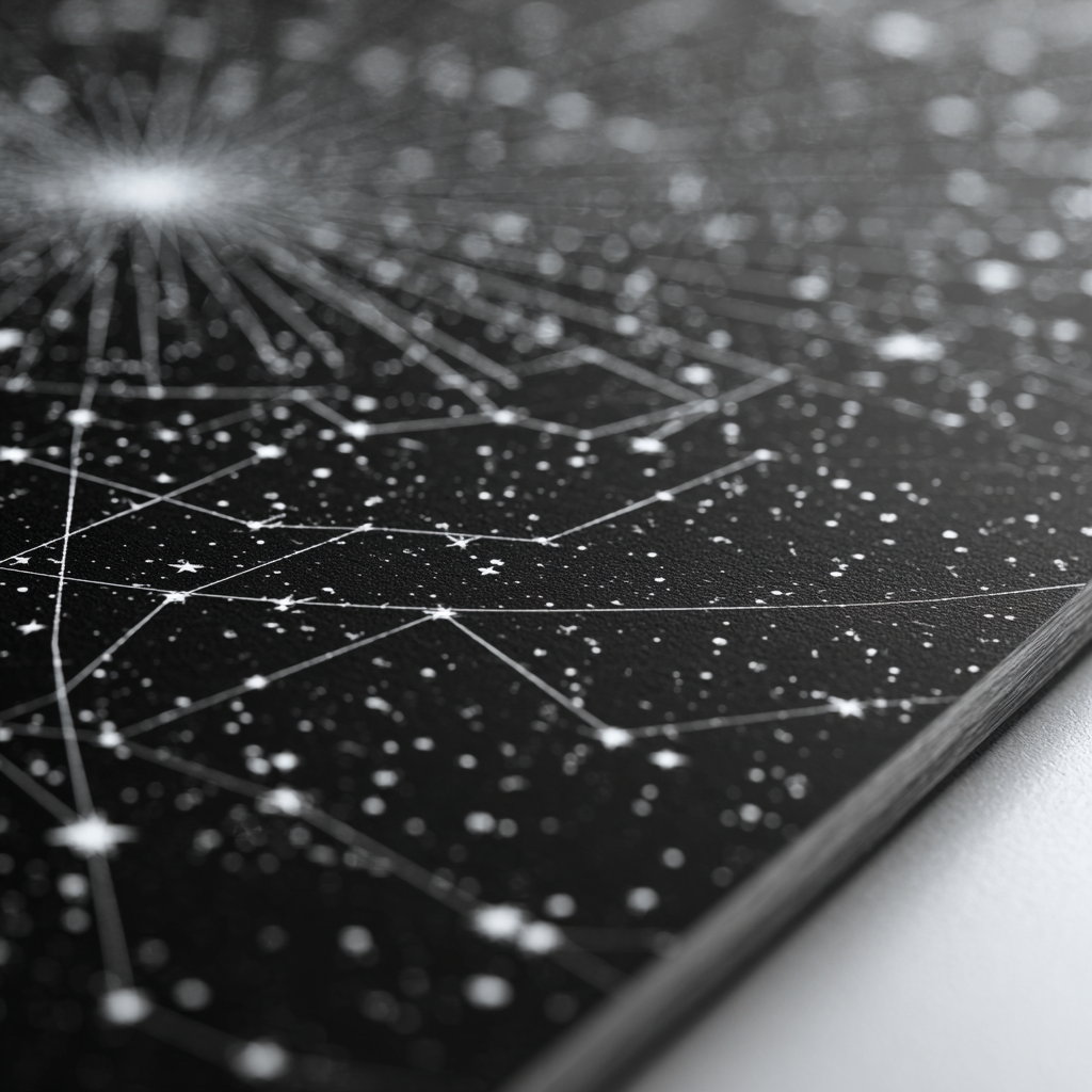 Custom Star Map: Timeless Celestial Tribute