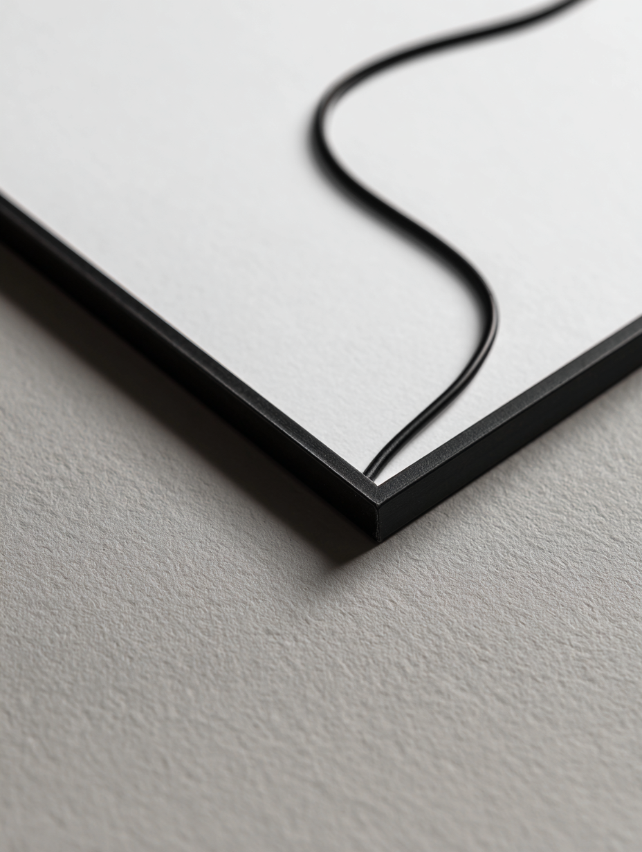 Custom Pet Silhouette: Luxury Framed Line Art